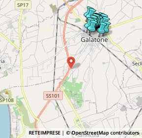 Mappa Contrada Bascetta, 73044 Galatone LE, Italia (2.646)