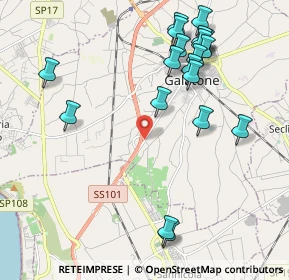 Mappa Contrada Bascetta, 73044 Galatone LE, Italia (2.5305)