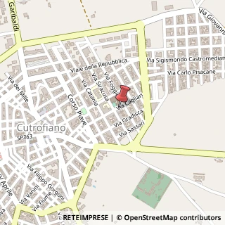 Mappa Via Cagliari, 34B, 73020 Cutrofiano, Lecce (Puglia)