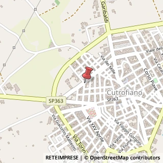 Mappa Via Martiri D'Otranto, 38, 73020 Cutrofiano, Lecce (Puglia)