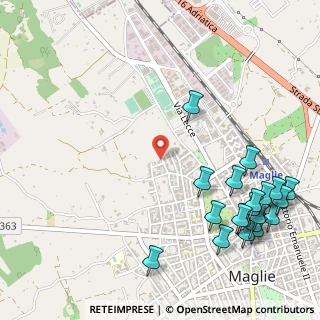 Mappa Via D. Zocco, 73024 Maglie LE, Italia (0.777)