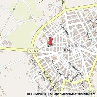 Mappa Via Martiri d'Otranto,  20, 73020 Cutrofiano, Lecce (Puglia)