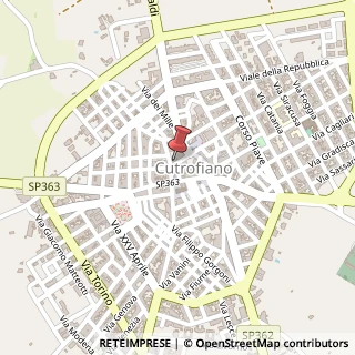 Mappa Via Giovanni Bovio, 1, 73020 Cutrofiano, Lecce (Puglia)