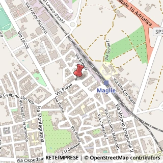 Mappa Via Fratelli Piccinno, 12, 73024 Maglie, Lecce (Puglia)