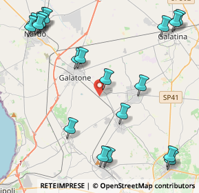 Mappa Contrada Lo Prieno, 73044 Galatone LE, Italia (6.184)