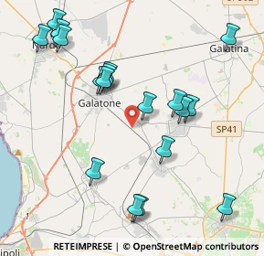 Mappa Contrada Lo Prieno, 73044 Galatone LE, Italia (4.81778)