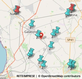 Mappa Contrada Lo Prieno, 73044 Galatone LE, Italia (5.67941)