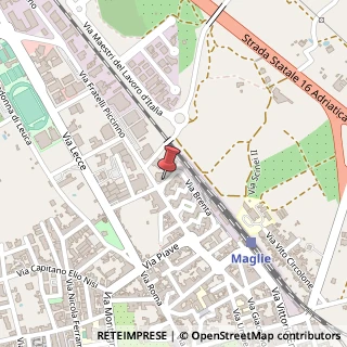 Mappa Via Brenta, 33, 73024 Maglie, Lecce (Puglia)