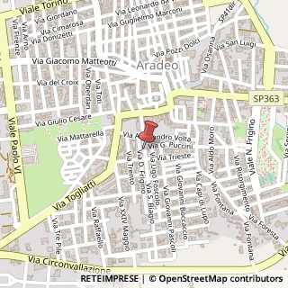 Mappa Via San Biagio, 44, 73040 Aradeo, Lecce (Puglia)