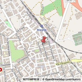 Mappa Via Giacomo Matteotti, 95, 73024 Maglie, Lecce (Puglia)