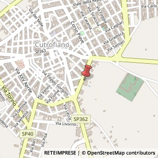 Mappa Via Emanuele Filiberto, 45, 73020 Cutrofiano, Lecce (Puglia)