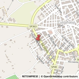 Mappa Via matteotti, 73020 Cutrofiano, Lecce (Puglia)