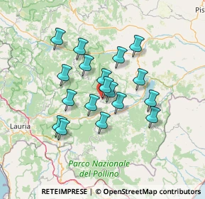 Mappa SP della Sella del Titolo, 85032 Teana PZ, Italia (12.11667)
