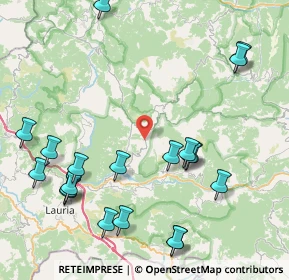 Mappa Strada Provinciale 19 Moliternese, 85031 Lauria PZ, Italia (11.011)