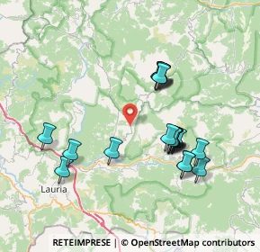 Mappa Strada Provinciale 19 Moliternese, 85031 Lauria PZ, Italia (7.6005)
