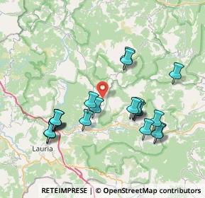 Mappa Strada Provinciale 19 Moliternese, 85031 Lauria PZ, Italia (8.34)