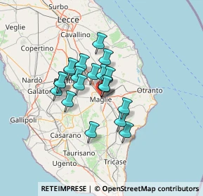 Mappa Piazza Francesca Capece, 73024 Maglie LE, Italia (10.2525)