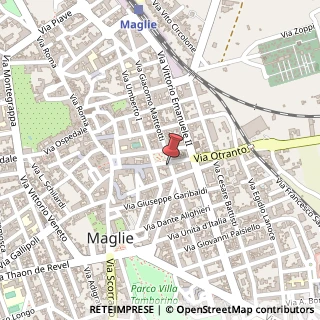 Mappa Via Alcide De Gasperi, 4, 73024 Maglie, Lecce (Puglia)