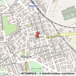 Mappa Via Giuseppe Pisanelli, 2, 73024 Maglie, Lecce (Puglia)