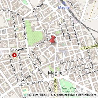 Mappa Via Oronzo De Donno, 4, 73024 Maglie, Lecce (Puglia)