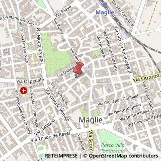 Mappa Piazzetta Palma Rosetta, 8, 73024 Maglie, Lecce (Puglia)