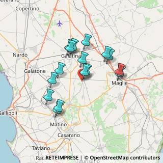Mappa Via Chiusa, 73020 Cutrofiano LE, Italia (6.5175)
