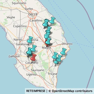 Mappa Via Otranto, 73024 Maglie LE, Italia (12.3875)