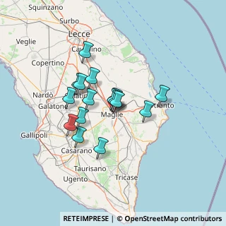 Mappa Via Otranto, 73024 Maglie LE, Italia (10.86563)