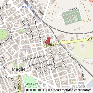 Mappa Via Otranto, 44, 73024 Maglie, Lecce (Puglia)