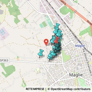 Mappa Via Orlando De Donno, 73024 Maglie LE, Italia (0.28276)