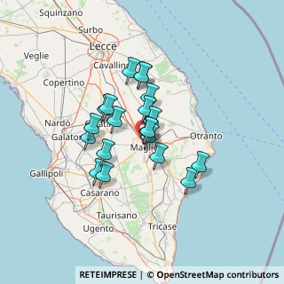 Mappa Via Lecce, 73024 Maglie LE, Italia (10.6765)
