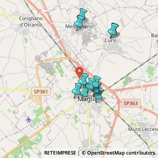 Mappa Via Lecce, 73024 Maglie LE, Italia (1.82)