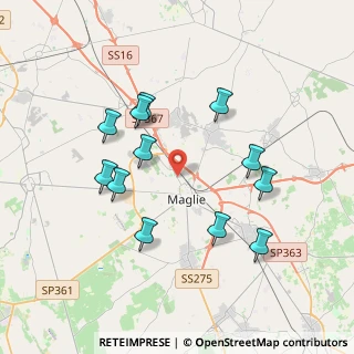 Mappa Via Lecce, 73024 Maglie LE, Italia (3.94083)
