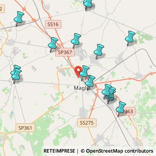 Mappa Via Lecce, 73024 Maglie LE, Italia (5.48733)