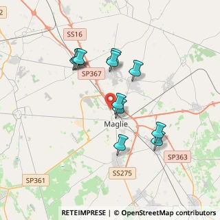 Mappa Via Lecce, 73024 Maglie LE, Italia (3.50182)