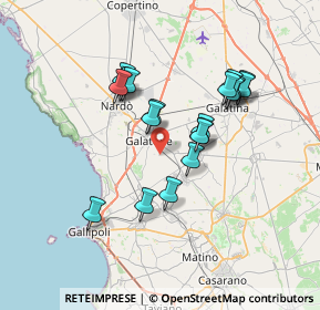 Mappa Contrada Vorelle, 73044 Galatone LE, Italia (6.65263)