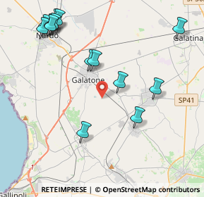 Mappa Contrada Vorelle, 73044 Galatone LE, Italia (5.315)
