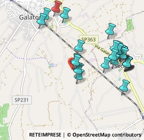 Mappa Contrada Vorelle, 73044 Galatone LE, Italia (1.18966)