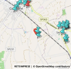 Mappa Contrada Vorelle, 73044 Galatone LE, Italia (1.6165)