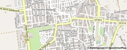 Mappa Aradeo