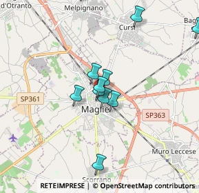 Mappa Via G. De Giuseppe, 73024 Maglie LE, Italia (1.74909)