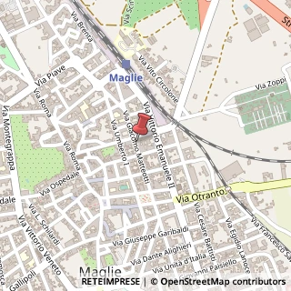 Mappa Via Giacomo Matteotti, 62, 73024 Maglie, Lecce (Puglia)
