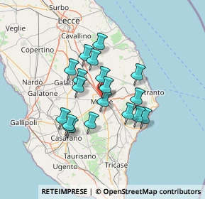 Mappa Via G. De Giuseppe, 73024 Maglie LE, Italia (11.38167)