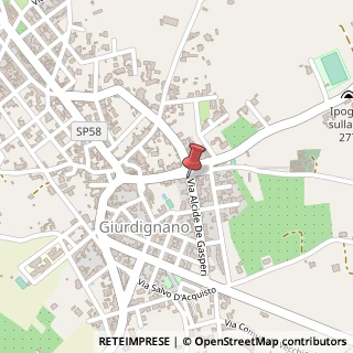 Mappa Viale Alcide De Gasperi,  7, 73020 Giurdignano, Lecce (Puglia)