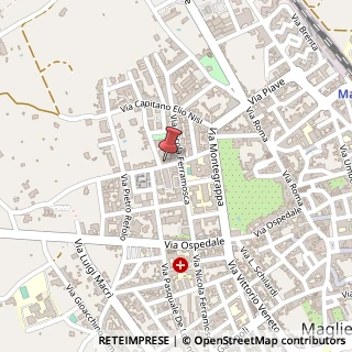 Mappa Via Capitano Nicola Macchia, 30, 73024 Maglie, Lecce (Puglia)