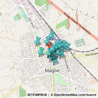 Mappa Via Roma, 73024 Maglie LE, Italia (0.2545)
