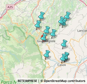 Mappa Via Vallo di Sotto, 66016 Guardiagrele CH, Italia (7.29)