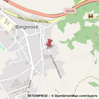 Mappa Via G. Marconi, 36, 02021 Borgorose, Rieti (Lazio)