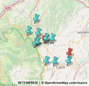 Mappa Via Cappuccini, 66016 Guardiagrele CH, Italia (5.52615)