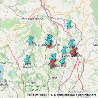 Mappa Via di Vallelunga, 00068 Rignano Flaminio RM, Italia (6.73765)
